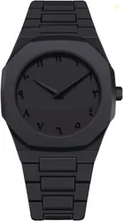 SABR Black Minimalist Watch with Arabic Numerals Modern Wrist Wat...more