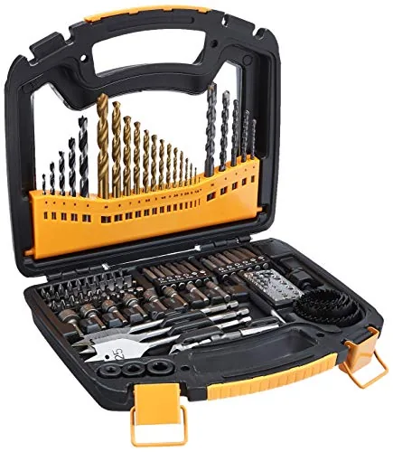 amazon basics Drill and Driver Multi-Bit Set - 100-Piece,Plastic,Straight