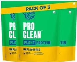 Yogabar Plant Protein Unflavoured | 28g per scoop | Clean protein Plant-Based Protein (1.5 kg, Unflavoured)