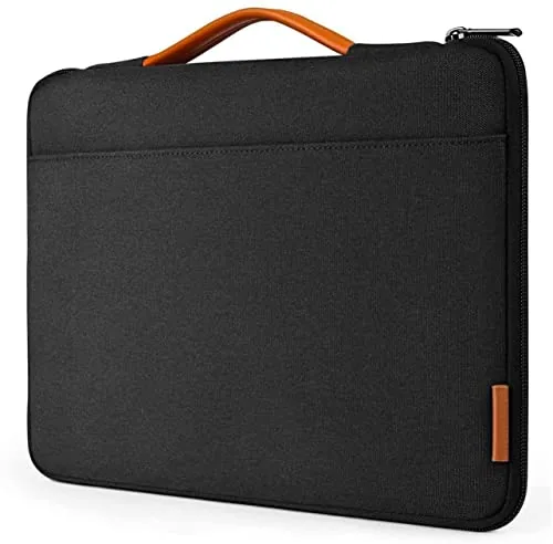 Dynotrek Vostro 13.3 inch Laptop Sleeve Case Cover Bag with Handle Compatible with MacBook Air/Pro 13/Pro 14 M5 M4 M3 M2 M1, HP Dell ASUS Lenovo, Milanch Computer Sleeve Bag -Charcoal Black