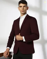 NETPLAY Men Patterned Regular Fit Single-Breasted Blazer