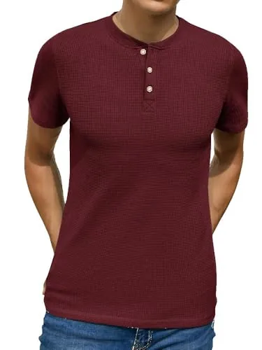 Noble Monk Regular FIT Polo Neck T-Shirt Wine