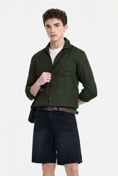 Snitch Men Slim Fit Solid Spread Collar Casual Shirt