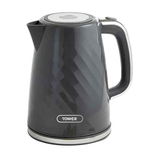 Tower Electric Kettle 1.7L Strix Controller 360° Base Grey