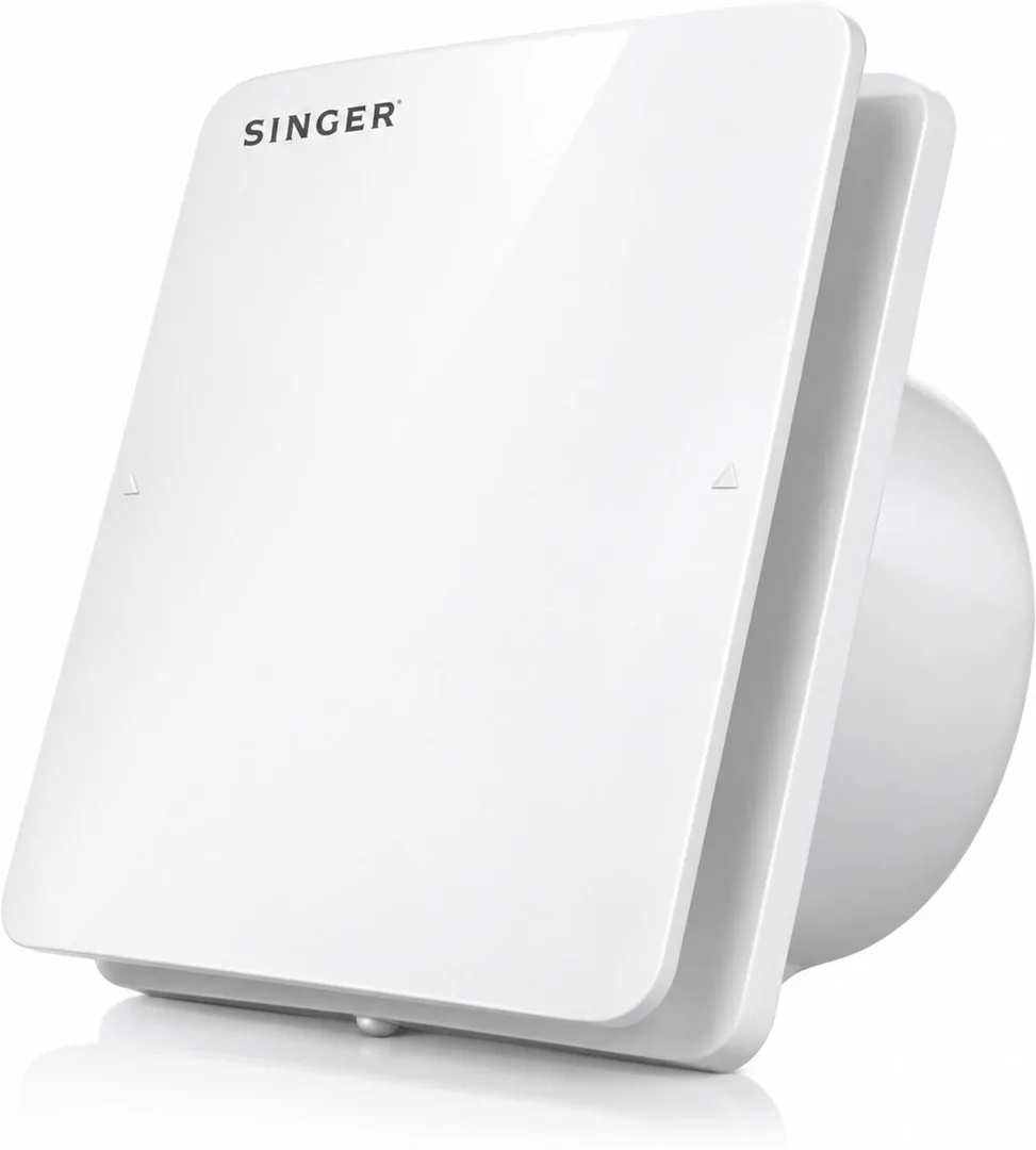 SINGER Venti X 150 mm | 2300 RPM | 8 Watt | with 3 Year Warranty BLDC Motor 150 mm Exhaust Fan (White | Pack of 1)