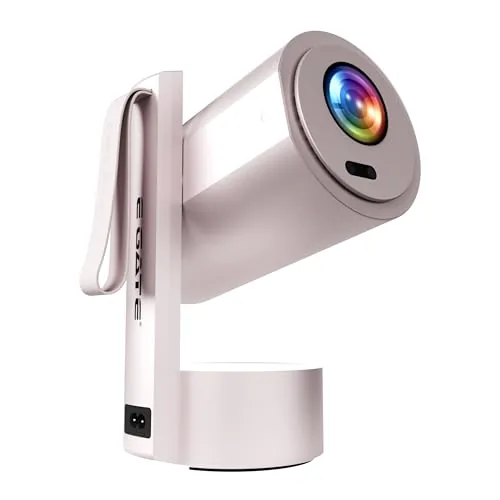 E GATE Atom 4X | Android 13 Fully Automatic Projector | 1080p Native, 4K HDR-HLG | 400 ISO | Auto (Focus+Keystone) | Max Size 300" (762cm) | USB-HDMI (ARC+eARC+CEC) | 1GB-8GB, WiFi6 & BT EGate