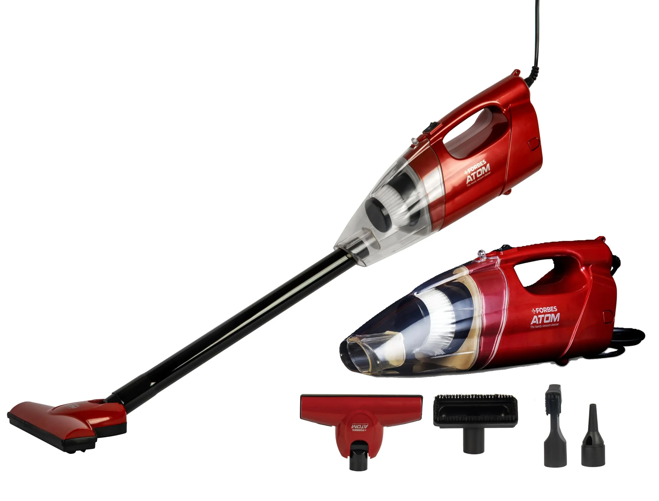 EUREKA FORBES Atom Hand-held Vacuum Cleaner 12,000 Pa Powerful Suction Power, 2-In-1, Handheld & Stick Functions, Blower Function, Can be used as Infl
