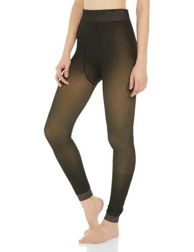 Fort Collins Women’s Thermal Leggings – Ultra-Warm, Stretchable Winter Wear with Soft Fleece Lining Black