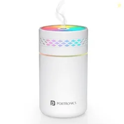 Portronics Magma Lite Type-C Powered Humidifier with RGB Light, 260ml Water Tank, 35ml/h Mist Output, Continuous & Intermittent Modes, One-Button Cont