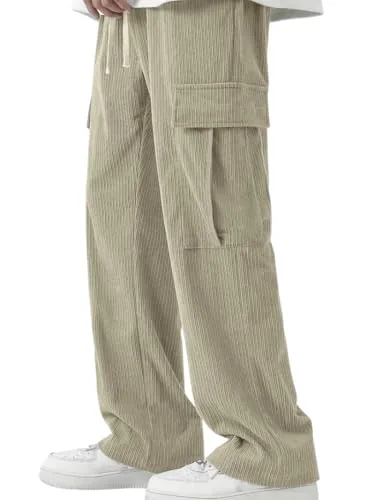 JVX Trouser for Men || Casual Trouser || Cargo Pant for Men || Mens Cargo (TROUSER-04) (in, Numeric, 36, Cream)