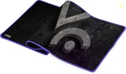 Kreo Cliff XL Gaming Mouse Pad, Stitched Edges, Anti-Slip Base mousepad Non Slip Base Mousepad Black & Grey