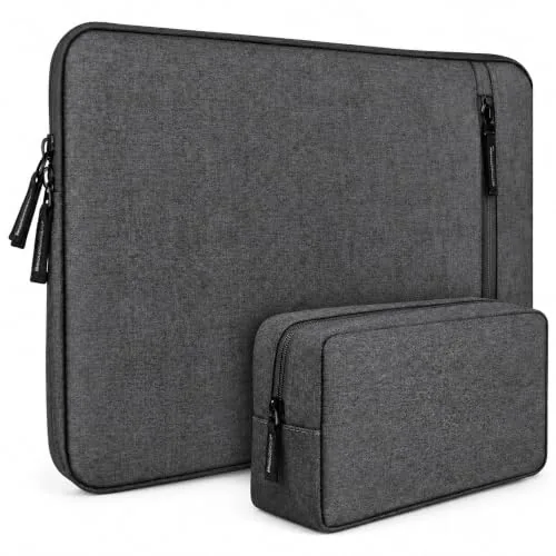 15.6-Inch Water-Resistant Laptop Sleeve with Handle - Pack of 2