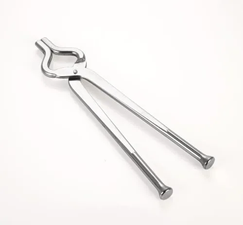 Clazkit Stainless Steel Kitchen Pincer 9mm | Multi-Purpose Food Tong for Cooking, Serving, BBQ, Salad, Bread, Pasta & Ice | Heat Resistant Grip | Heavy Duty Kitchen Tool
