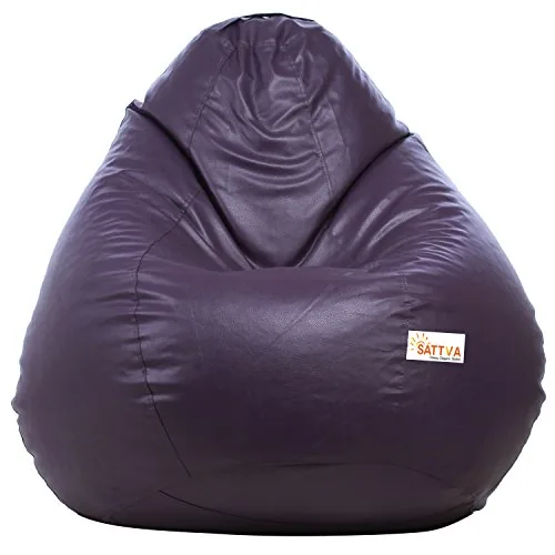 Sattva Classic Bean Bag Cover (Without Beans) XXL Size - Purple