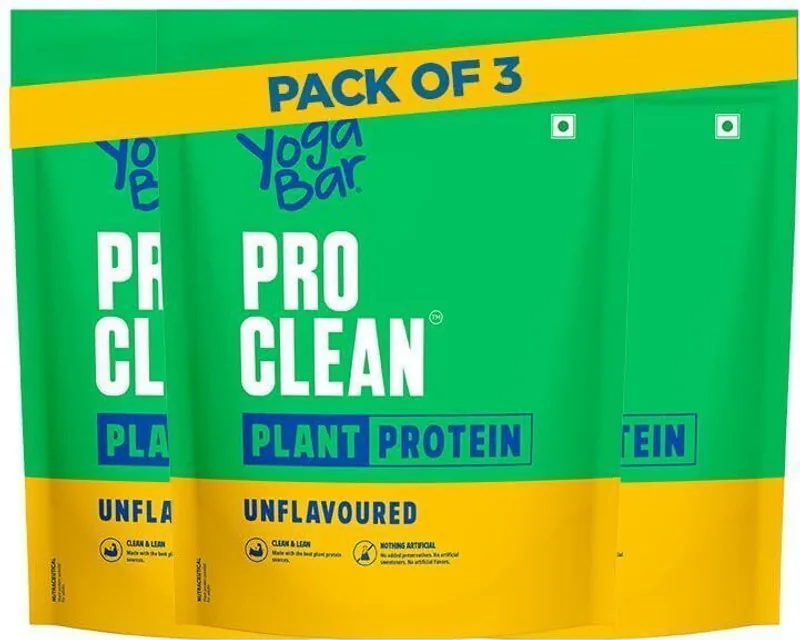 Yogabar Chocolate Plant Protein | 25g Protein per Serve | Clean Ingredients Plant-Based Protein (1.5 kg, Chocolate)