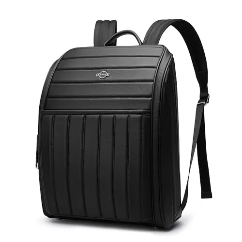 Red Lemon BANGE YS001 - ALPHA WORKPACK Premium Collection Backpack for Men and Women Modern & Business bag, 22L Capacity, Laptop 14 Inch, Water Resistant (RL-BG YS001-Black)