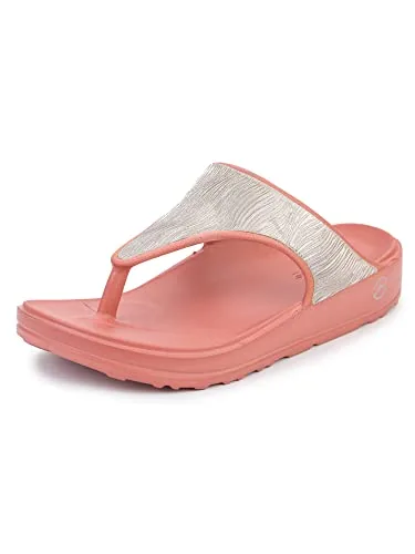 ABROS Women's AZVL0601 Slipper -Peach-5UK