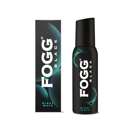 Fogg Black Night Wave |No Gas| Long Lasting Perfume Deodorant Spray for Men & Women-120 ML