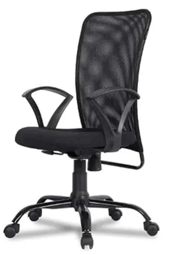 Furniture-in Revolving Adjustable Height Cushion Seat Ergonomic Executive Computer Chair (Black)