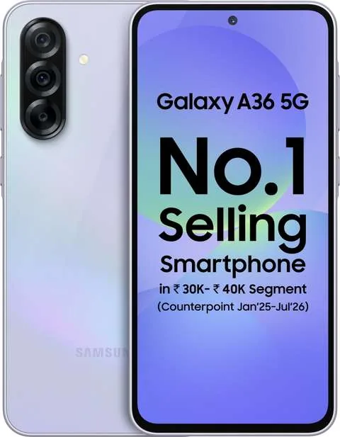 Samsung Galaxy A36 5G (Awesome Lavender, 128 GB) (8 GB RAM)