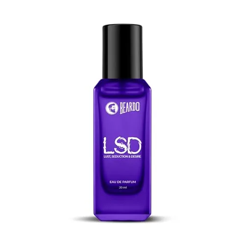 BEARDO Perfume For Men - LSD, 20Ml | Amber Spicy Scent | Concentrated Sprays - Long Lasting Fragrance | Eau De Parfum Gift For Men | Strong EDP For Men | Gift For Husband | Gift For Boyfriend