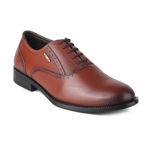 Red Chief Men's Formal Leather Shoes – Classic Elegance Meets Everyday Comfort | RC3970 003 | Brown | UK10