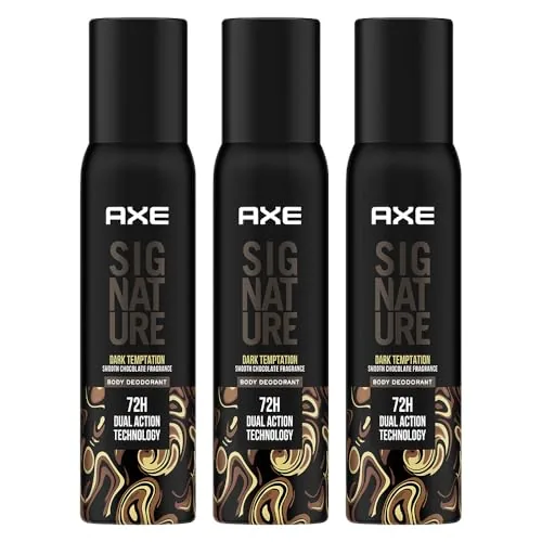 Axe Signature Champion Long Lasting Deodorant No Gas Body Perfume For Men 200ml, Pack of 3