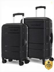 KAMILIANT Hard Body Set of 2 Luggage 8 Wheels - ARMOR - Black