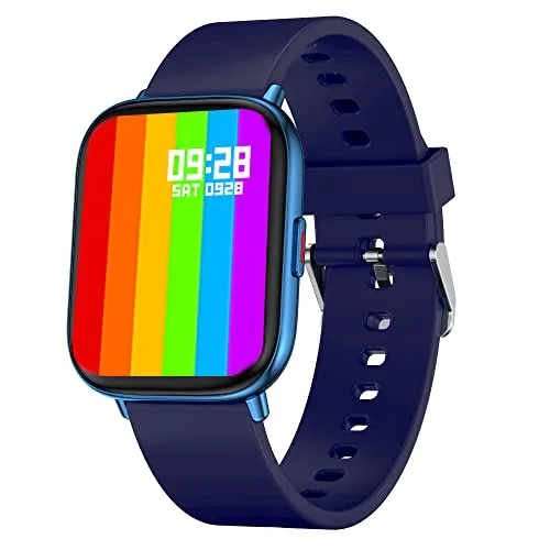 FCUK Fit Pro Full Touch 1.69" Superior Display Smartwatch (Color: Blue), Sleek Design Metal Body, 8 Sport Modes, Spo2, Heart Rate Monitoring, IP 68 Water Resistance and Long Battery Life-FCUK009C