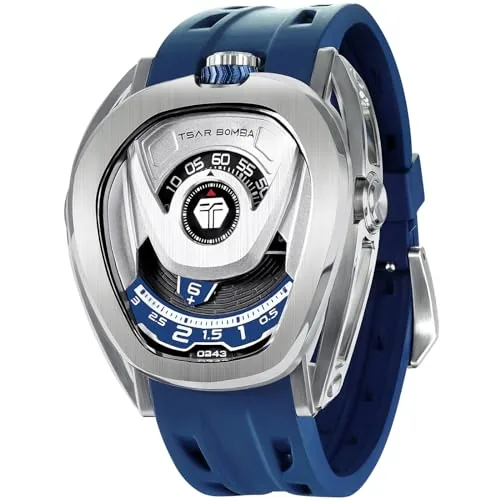 TSAR BOMBA Analog Interchangeable Automatic Watches for Men 100M Waterproof Japan Movement Sapphire Glass Men's Wrist Watch Chivalry Tb8213
