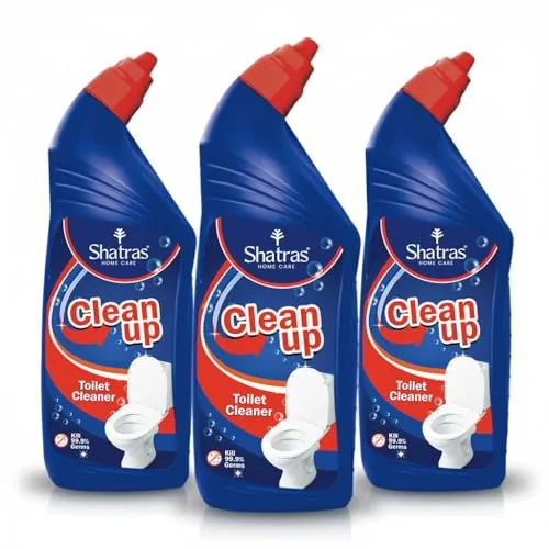 Shatras Toilet Cleaner Extra Thick Formula | Removes Tough Stains, Rust & Hard Water Deposits | Helps Kill 99.9% of Germs for a Hygienic Toilet | Pack of 3