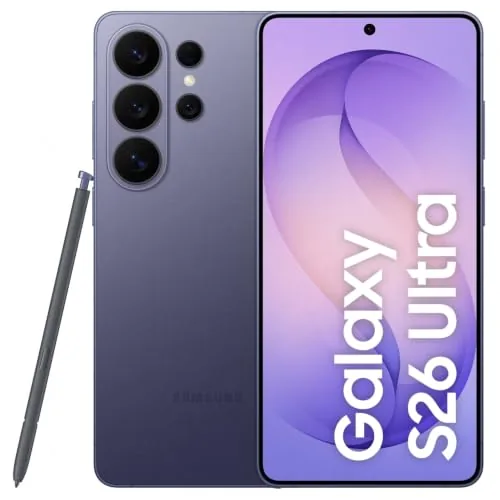 Samsung Galaxy S26 Ultra 5G (Cobalt Violet, 12GB RAM, 256GB Storage) with Built-in Privacy Display, AI Phone, Photo Assist, Creative Studio, 200MP Camera, 5000mAh Battery and Snapdragon 8 Elite Gen 5