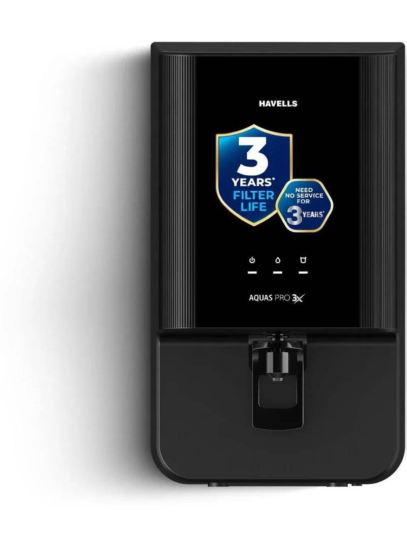 HAVELLS Aquas Pro 3X 7 L RO + UV Water Purifier Black