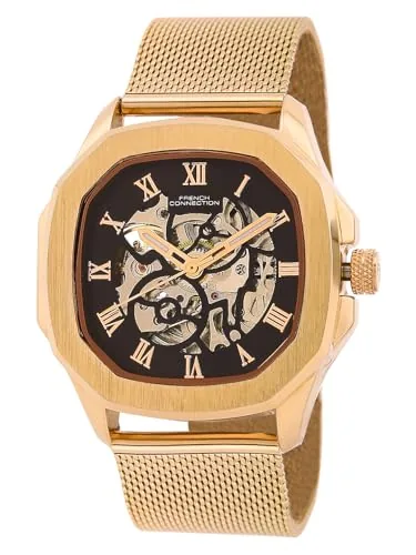French Connection Automatic Black Dial Men's Watch-FCA05-5