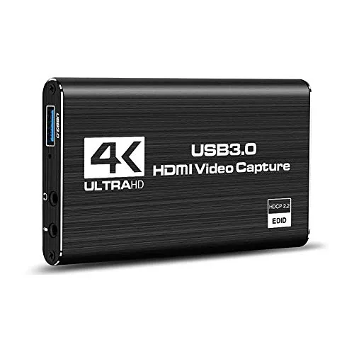 Tobo Video Capture Card HDMI Audio Game Capture Card, USB 3.0 4K Stream and Record in 1080P 60fps Portable Video Converter for Game Streaming Live Broadcasts Video Recording-(TD-795HVC-004)