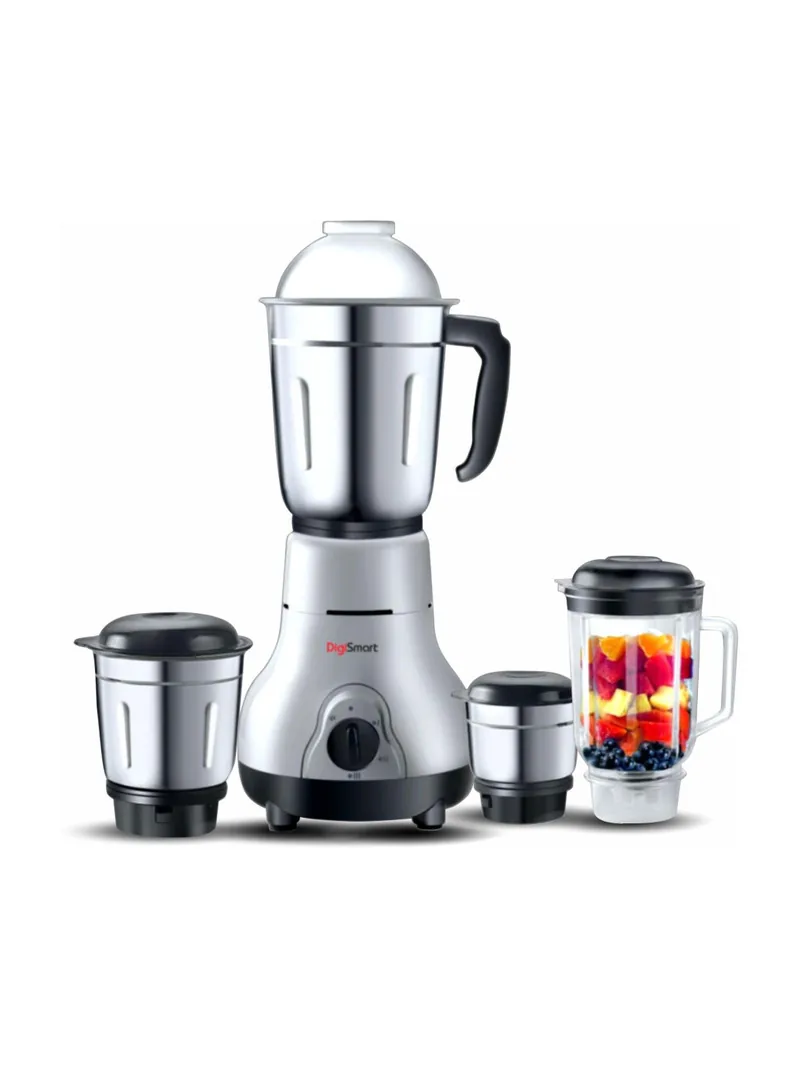 DIGISMART 4 JARS 750 W Mixer Grinder (KITCHEN MATE | 4 Jars | BLACK AND GRAY)