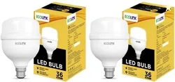 EcoLink 36 W Eye Safety Compliance Standard B22 LED Bulb (White, ...more