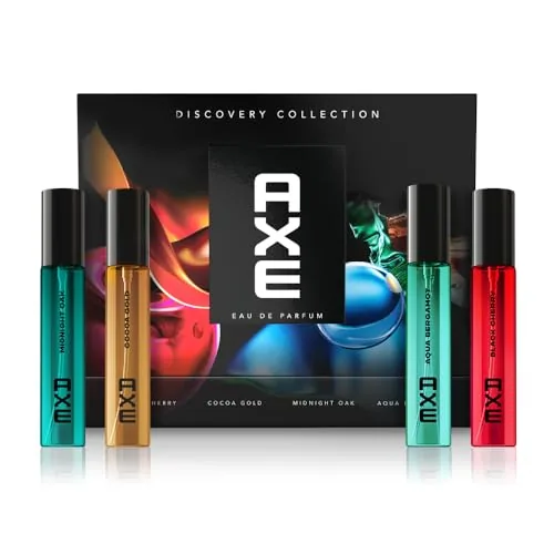 Axe Perfume Gift Set for Men | 4 Premium Fragrances | 12Hr Long Lasting | EDP Mini Set 4x15ml | Fragrance Gifting