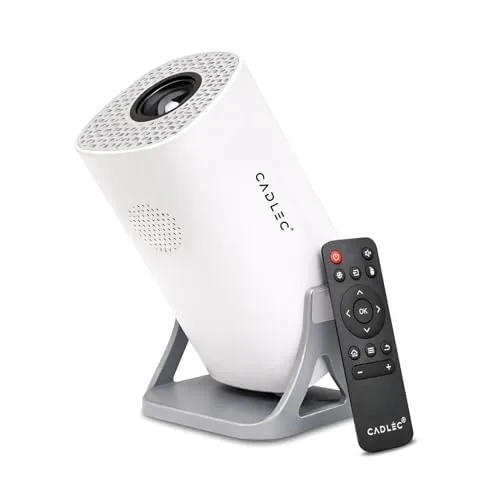 Cadlec LiteCast X1 | Real Full HD 1080p Native, 13.0 Automatic Android Projector | Rotatable Design | 4K HDR Support | Inbuilt Netflix, Prime | ARC-HDMI, USB, WiFi-6, BT, Screen Mirroring