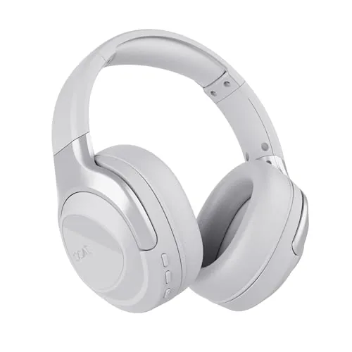 boAt Nirvana Eutopia Bluetooth Headphones with Head Tracking Function, Spatial Audio,20 HRS Playtime, ENx™ Tech, ASAP™ Charge, Hearables App(Android & iOS Compatible)(Primia White)