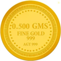 Muthoot Pappachan 24 (999) K 0.5 g Gold Coin