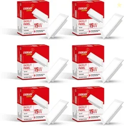 EVEREADY 15w Backlit Panel Ceiling Light Ceiling Lamp White