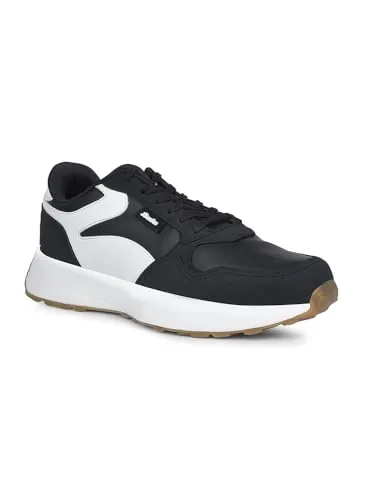 Bata Men Casual Lace-Up Sneaker - Black 10 (UK)