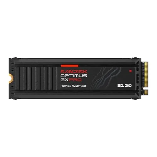 SanDisk Optimus™ GX PRO 8100 NVMe™ 1 TB Internal SSD with Heatsink, Upto 14900 MB/s R, PCIe® Gen 4.0 M.2 (2280)