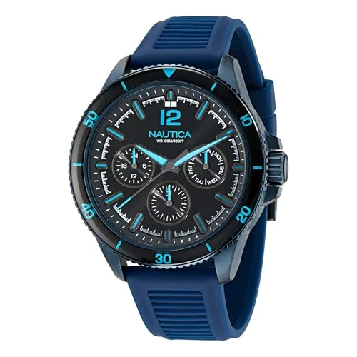 Nautica NCT Windrose Men Black Round Dial Analog Watch - NAPWRS401