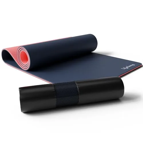 Lifelong Dual Color TPE Material for Women & Men - 6mm Anti-Slip Yoga Mat for Gym Workout Exercise Mat for Home Gym - Yoga Mat for Gym Workout & Yoga Exercise (LLYM114).