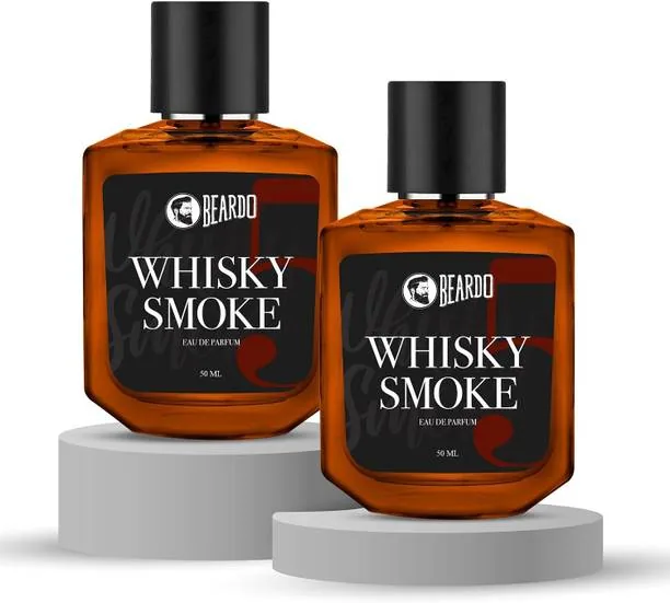 BEARDO Whisky Smoke Perfume for Men, 50ml | EAU DE PARFUM ( Pack of 2) Eau de Parfum  -  100 ml For Men