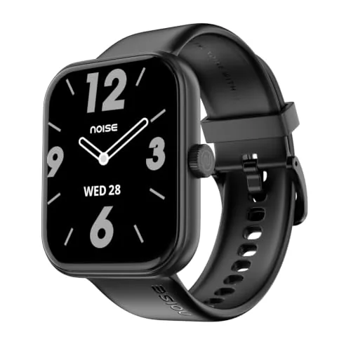 Noise ColorFit Pulse Air Square Dial Smartwatch with BT Calling, 1.85" TFT Display, Lightweight 45g Design, Heart Rate & Step Tracking, Multi-Sport Modes, Find My Phone, Water Resistant (Jet Black)