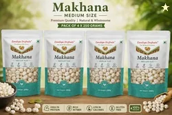 Envelope Dryfruits Plain Phool Makhana 1 Kg Makhana (4 x 250 g)