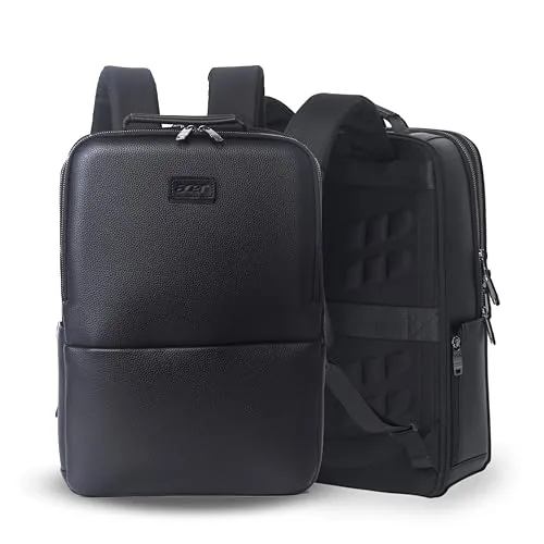 Acer Professional Laptop Backpack 15.6" for Men, Women, Boys, Girls | Premium bags for Gift- Sleek PU Design, USB Charging, Secure Compartments - Black